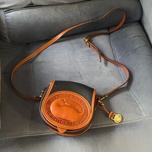 Dooney & Bourke Black and Tan Crossbody Bag